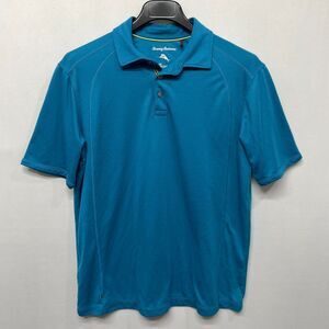 Tommy Bahana Men Short Sleeve Polo Shirt Top Size Large Blue M223 -27
